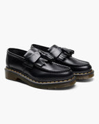 Men's black classic leather loafers by Altivieri.