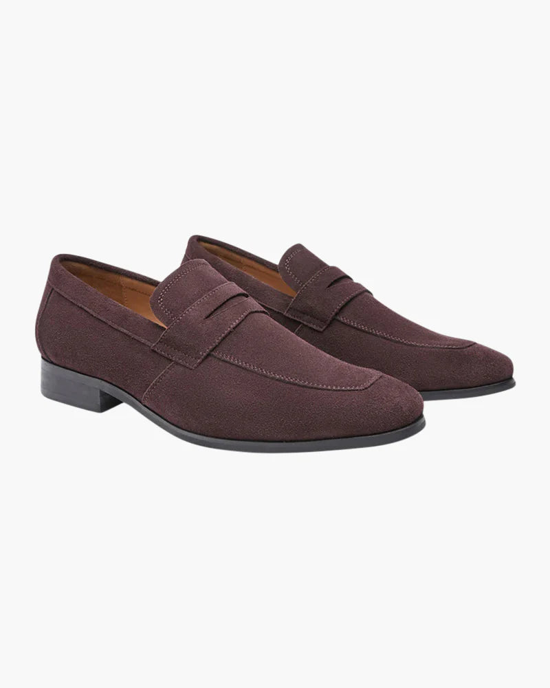 Altivieri Suede Penny Loafers