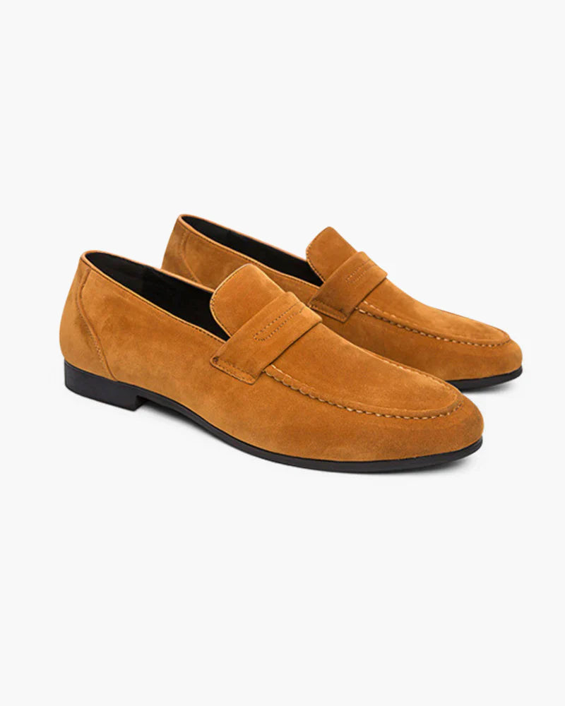Altivieri Suede Penny Loafers