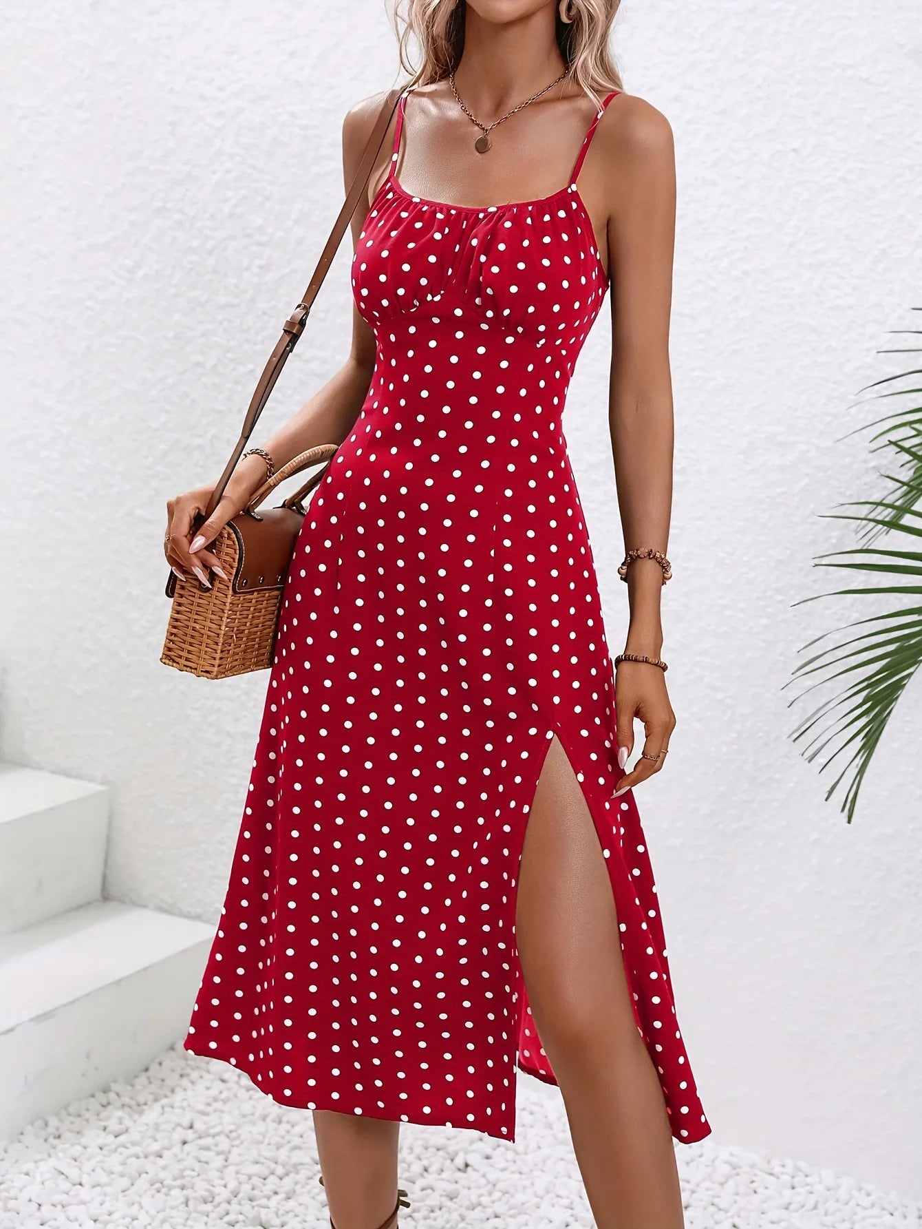 A boho-chic beach vacation look featuring the Altivieri 'The Amalfi' dress for women.
