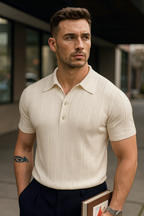 Cannes Ribbed Cotton Polo