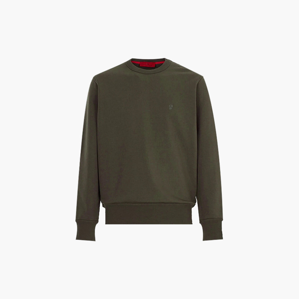 Green sweatshirt on a white background