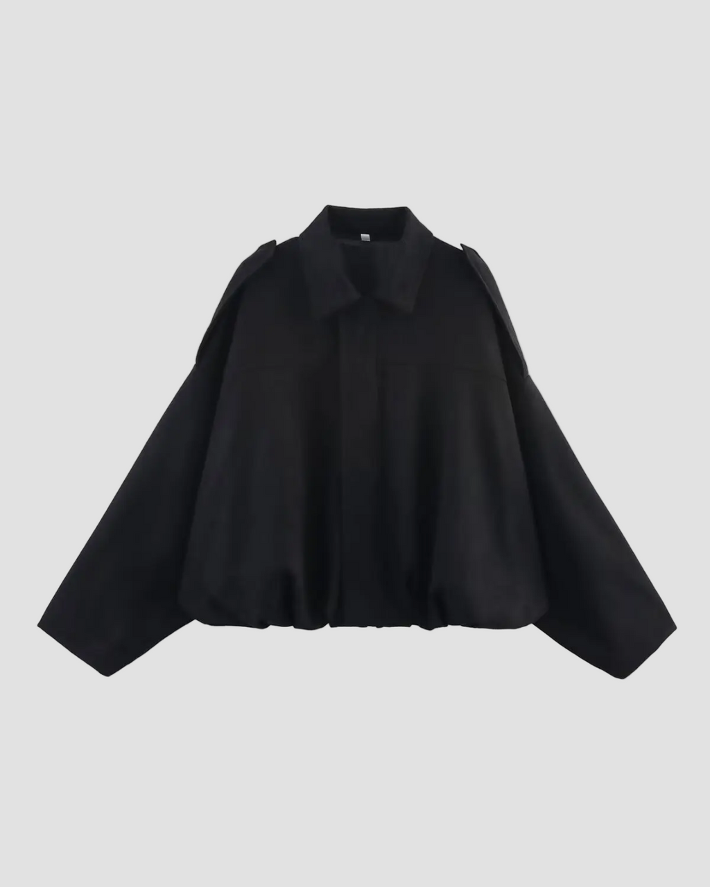 Black cape on a white background