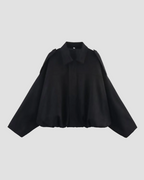 Black cape on a white background