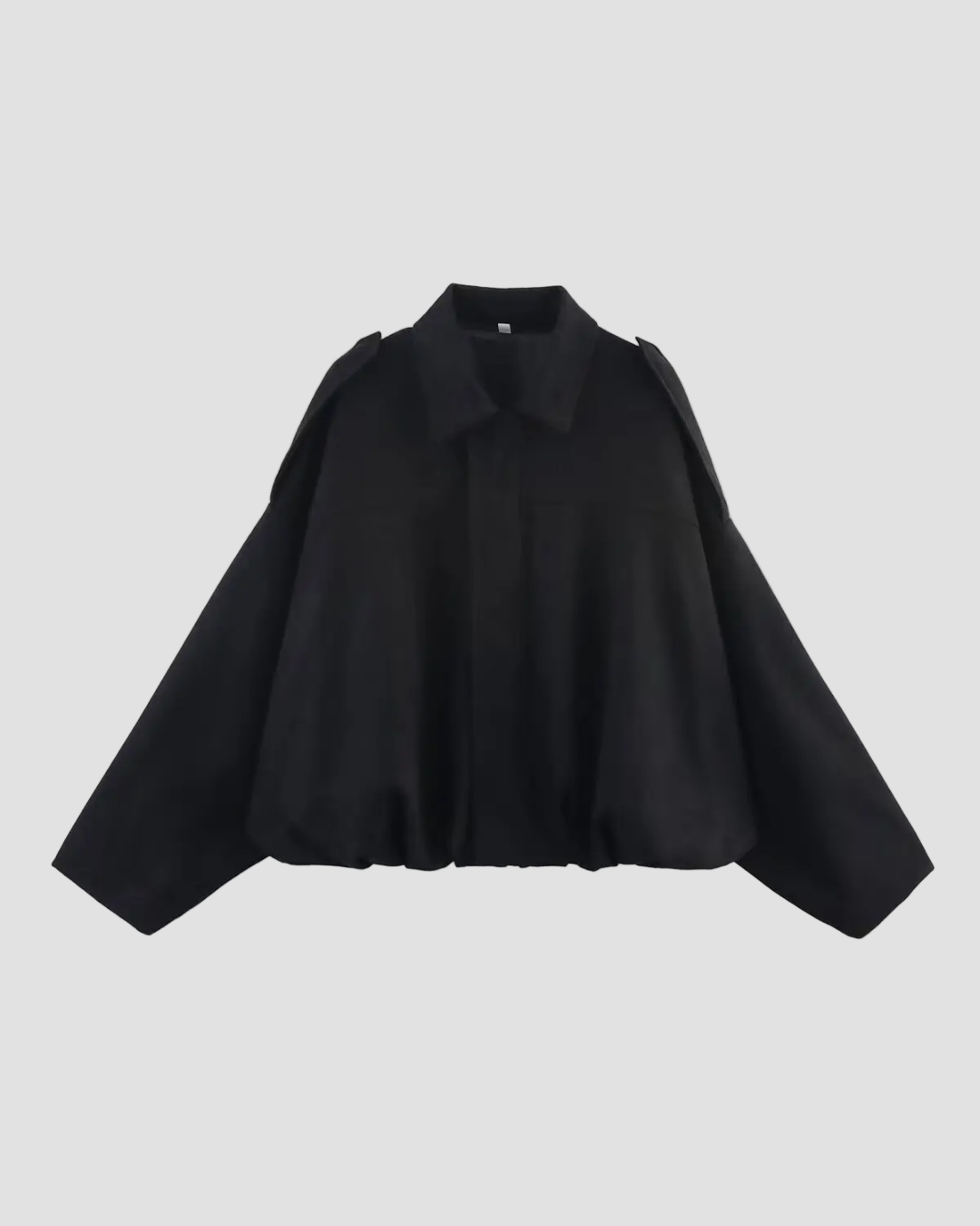 Black cape on a white background