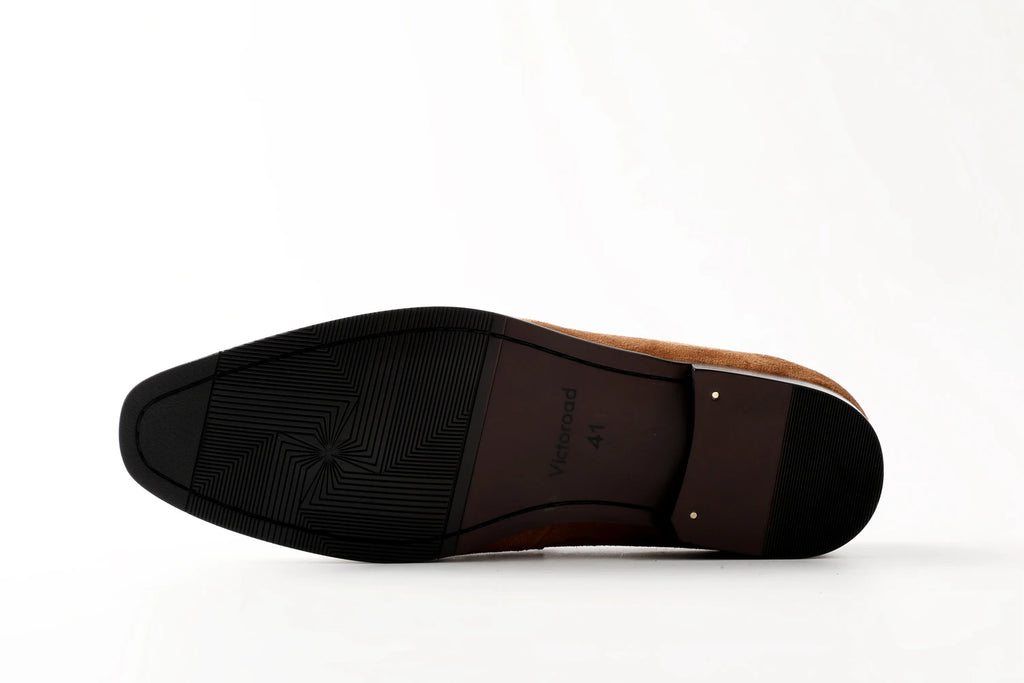 Black shoe sole on a white background