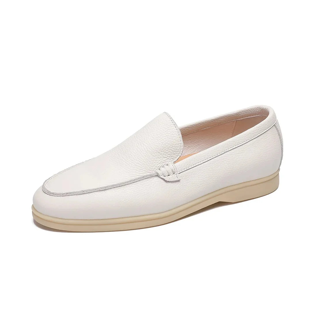 White loafer shoe on a white background