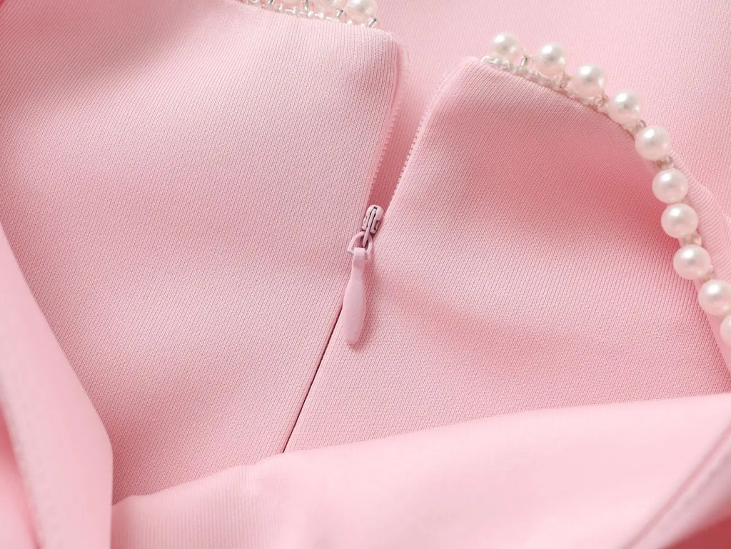 Gala Pearl Bow Dress