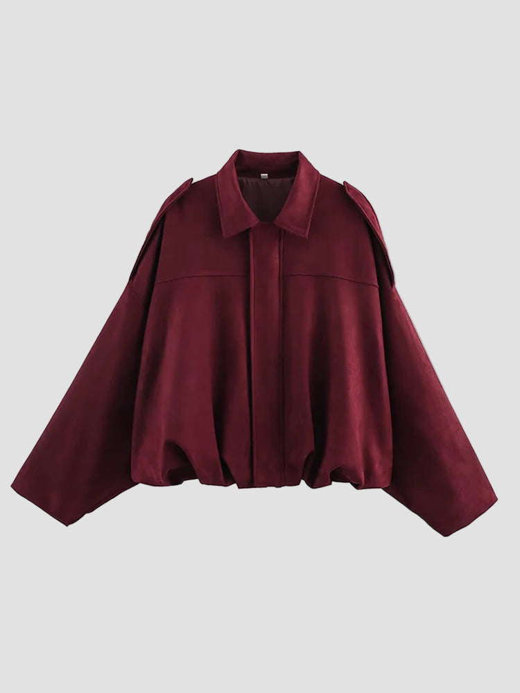 Maroon cape on a white background