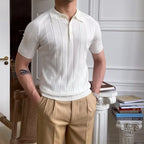 Cannes Ribbed Cotton Polo
