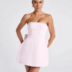 Gala Pearl Bow Dress