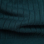 Close-up of the soft-touch viscose blend knit on the Altivieri St. Moritz turtleneck.