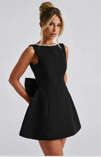 Gala Pearl Bow Dress