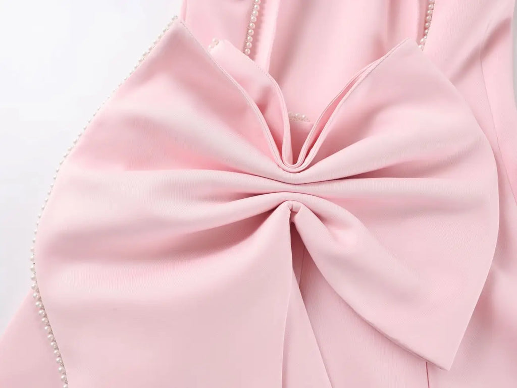 Gala Pearl Bow Dress