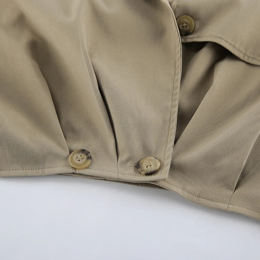 Cropped Trench Coat