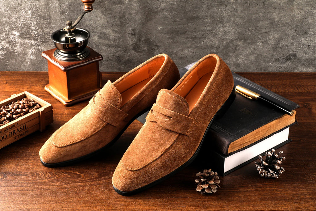 Altivieri Monaco Suede Driving Loafers