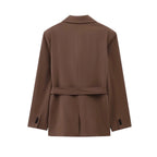 Brown jacket on a white background